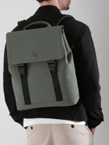 1 Compartment Impulsion Backpack With 15" Laptop Sleeve Etrier Beige souffle EIMP8221-vue-porte