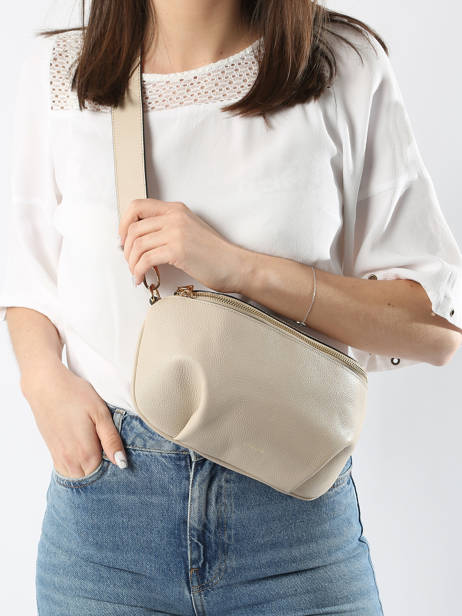 Large Leather Tradition Belt Bag Etrier Beige tradition ETRA022L other view 1